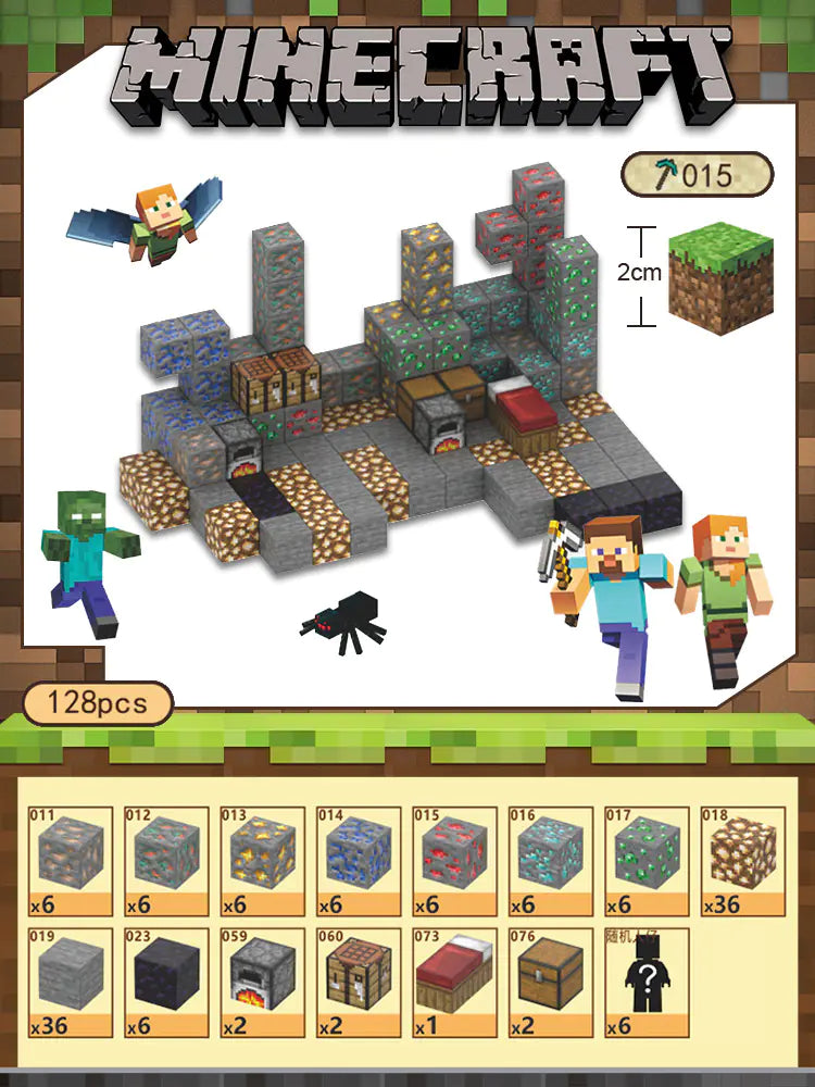 2023 New Minecraft Magnetic Building Blocks Set
