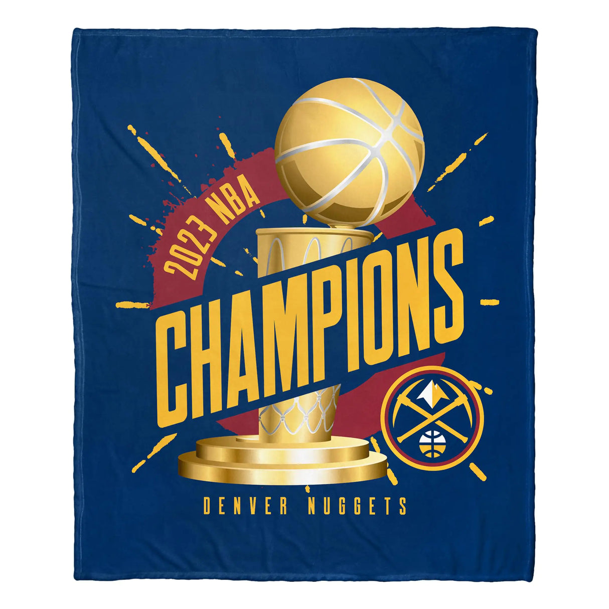 Northwest NBA Denver Nuggets 2023 NBA Champions Silk Touch Throw Blanket 50" x 60" Triumph