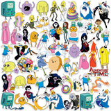 Adventure TIME Characters 50ct Vinyl Large Deluxe Stickers Variety Pack - Laptop Water Bottle Scrapbooking Tablet Skateboard Indoor/Outdoor - Set of 50 - My Anime Haven