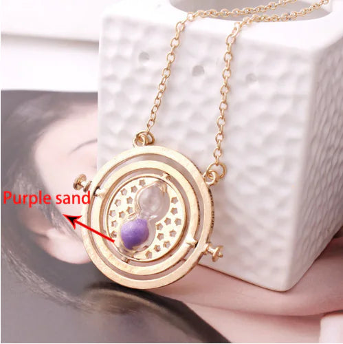 Harry Potter Hourglass Necklace - Time Turner Design
