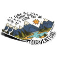 (3Pcs) Its Time for an Adventure Sticker Camping Hiking Mountain Travel Decal Waterproof Vinyl Stickers Adult for Laptop Kindle Car Tumbler Water Bottle Mug Phone Notebook Helmet - Size 3”x2.2” - My Anime Haven