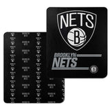 NORTHWEST NBA Double Sided Blanket - 100% Soft Polyester - Double Sided - Cloud Heavyweight - Embrace NBA Spirit & Stay Warm (Brooklyn Nets - Black)