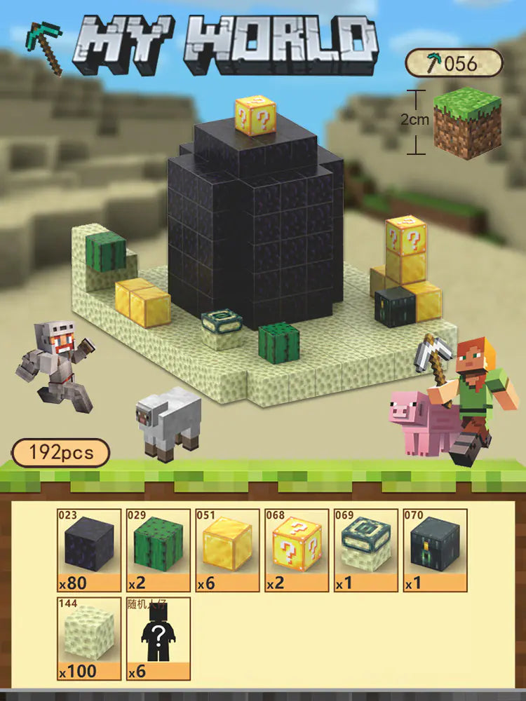2023 New Minecraft Magnetic Building Blocks Set