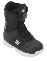 DC Boys Scout Snowboard Boots (Little Kid/Big Kid) Black/White 2 Little Kid M