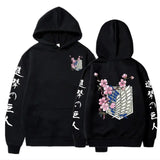 Attack On Titan Wings Of Liberty Sakura Graphic Hoodies - My Anime Haven