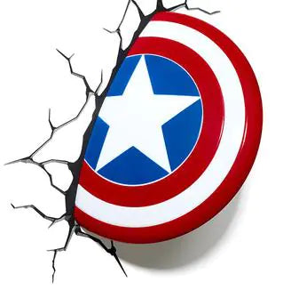 Marvel 3D Wall Light - Iron Man Mask & Thor's Hammer