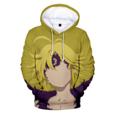Unisex Hoodie with 3D Design - Seven Deadly Sins Theme