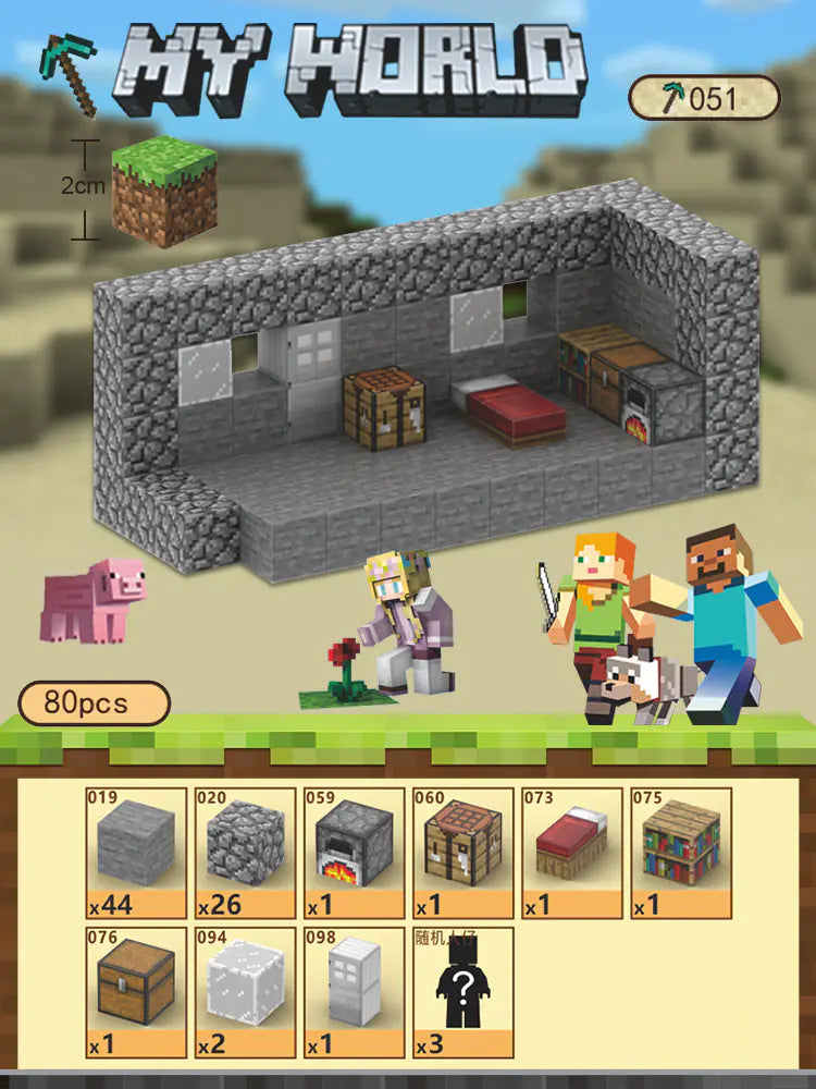 2023 New Minecraft Magnetic Building Blocks Set