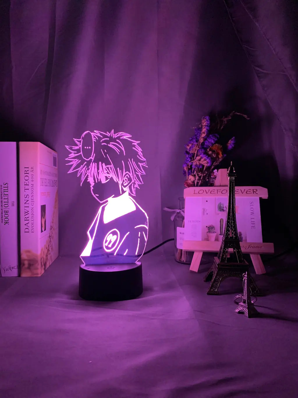 3D Hunter Killua Touch Control USB Night Light