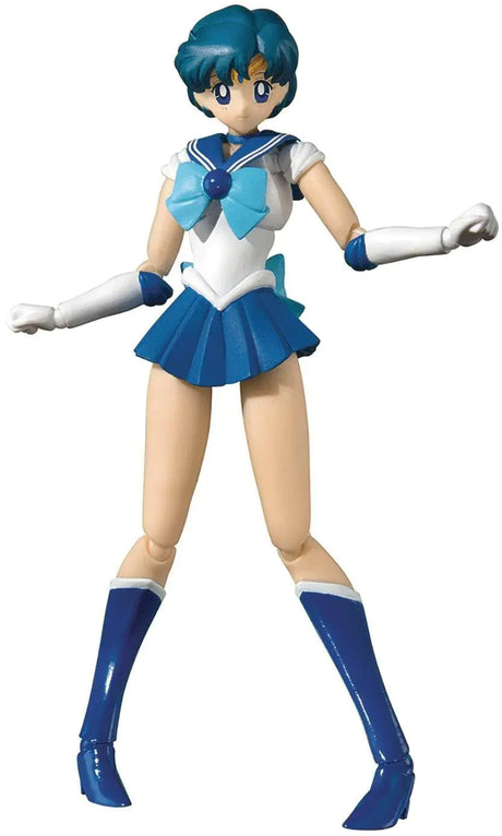 TAMASHII NATIONS - Pretty Guardian Sailor Moon - Sailor Mercury -Animation Color Edition- Bandai Spirits S.H.Figuarts Action Figure - My Anime Haven