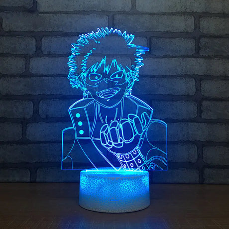 3D My Hero Academia Shoto Todoroki LED Night Light - My Anime Haven