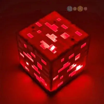 Color Changing Minecraft Lamp and Toy Sword Pickaxe
