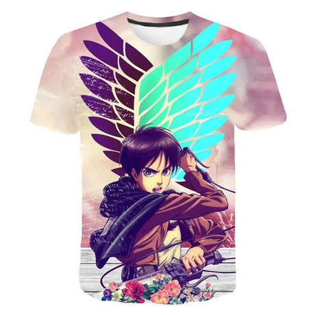 Attack On Titan 3D Digital Print Graphic T-Shirt - My Anime Haven