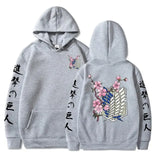 Attack On Titan Wings Of Liberty Sakura Graphic Hoodies - My Anime Haven