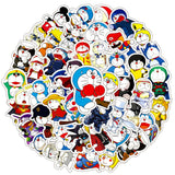 50Pcs Cartoon Doraemon Themes Waterproof Stickers for Gifts Water Bottles Cup Laptop Bike Skateboard Luggage Box Vinyl Graffiti Patches BRJHSL