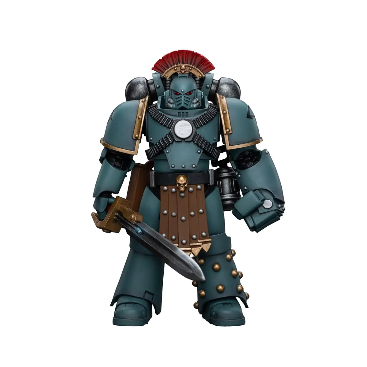 JOYTOY Warhammer 40000 1/18 Action Figure Sons of Horus MKIV Tactical Squad Sergeant with Power Fist Collection Model Birthday Gifts