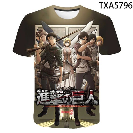 Attack On Titan Unisex Crew Neck T-Shirt - My Anime Haven
