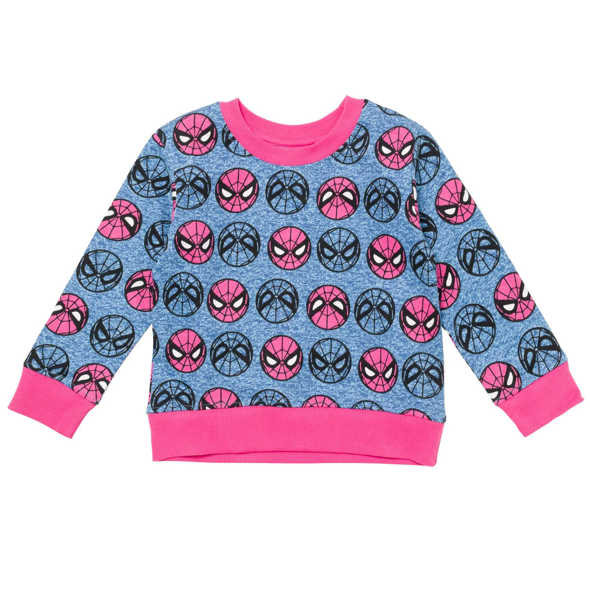 Marvel Avengers Spider-Man Little Girls Sweatshirt Blue 6