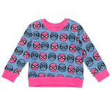 Marvel Avengers Spider-Man Little Girls Sweatshirt Blue 6