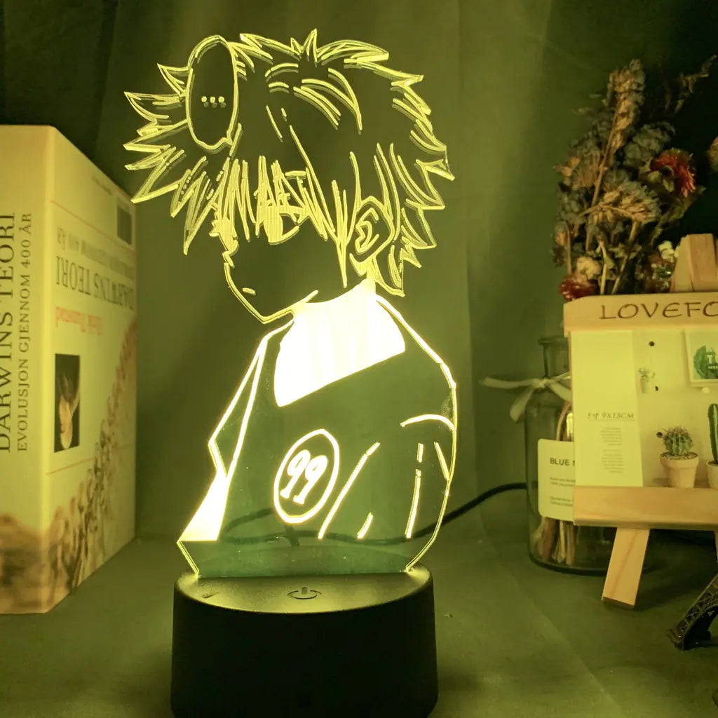 3D Hunter Killua Touch Control USB Night Light