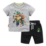 Minecraft Kids Cotton T-Shirt and Shorts Set