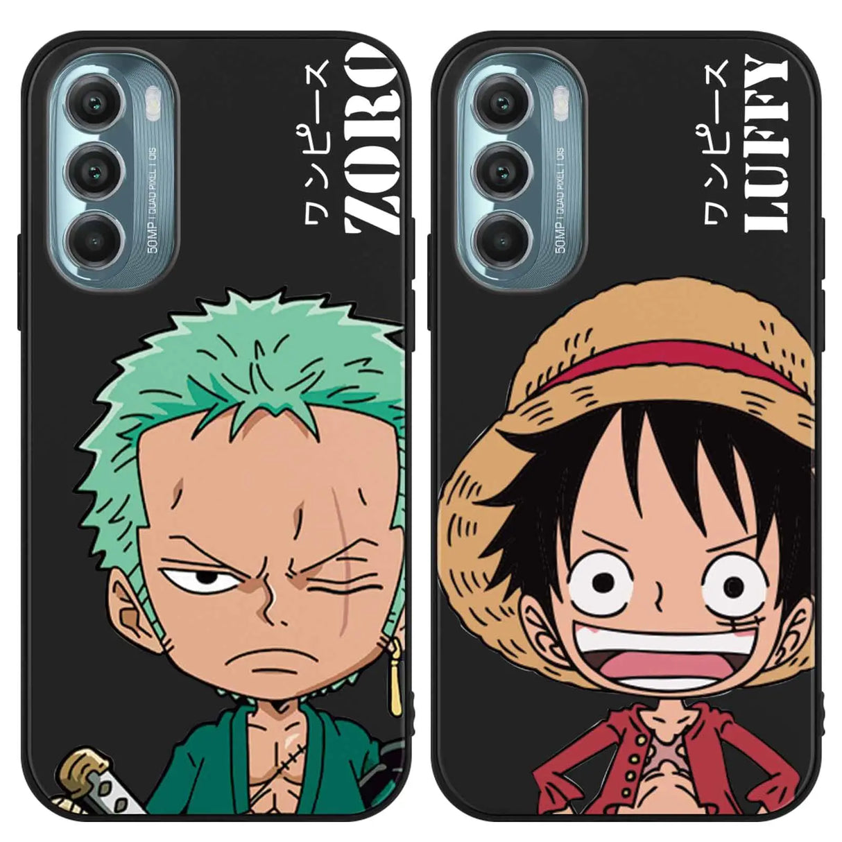 2 Pack Cool Phone Case for Motorola Moto G Stylus (5G) (2021) Case Silicone 6.8" Japanese Anime Cartoon Characters Print for Men Boys Women Girls Comics Manga Pattern Design Soft TPU Funda Cases
