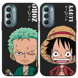 2 Pack Cool Phone Case for Motorola Moto G Stylus (5G) (2021) Case Silicone 6.8" Japanese Anime Cartoon Characters Print for Men Boys Women Girls Comics Manga Pattern Design Soft TPU Funda Cases