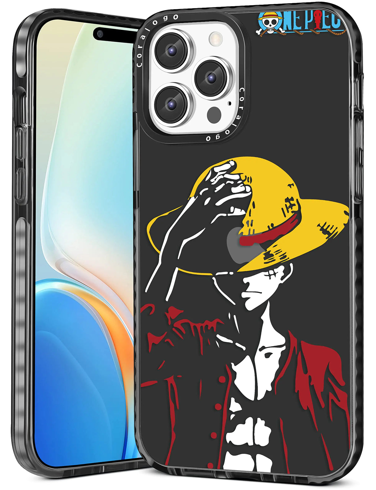 Coralogo for iPhone 13 Pro Max Case Cute Japan Anime Manga Hat Boys Character Pattern Cover Men Japanese Designer Cool Teens Bumper Protective Soft Phone Cases Clear Design for iPhone 13 Promax 6.7"