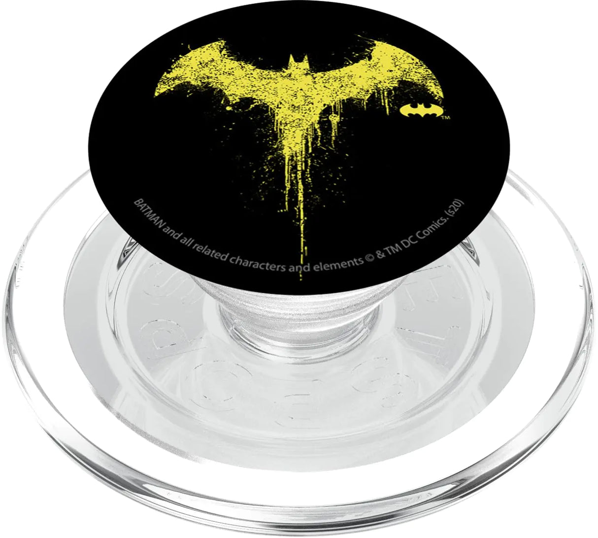DC Comics Fan Art Batman Paint Drip Logo PopSockets MagSafe PopGrip for iPhone
