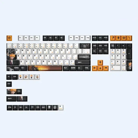 128 Keys Anime Bleach Keycaps for Cherry MX Switch Mechanical Keyboard - My Anime Haven