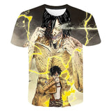 Attack On Titan 3D Digital Print Graphic T-Shirt - My Anime Haven