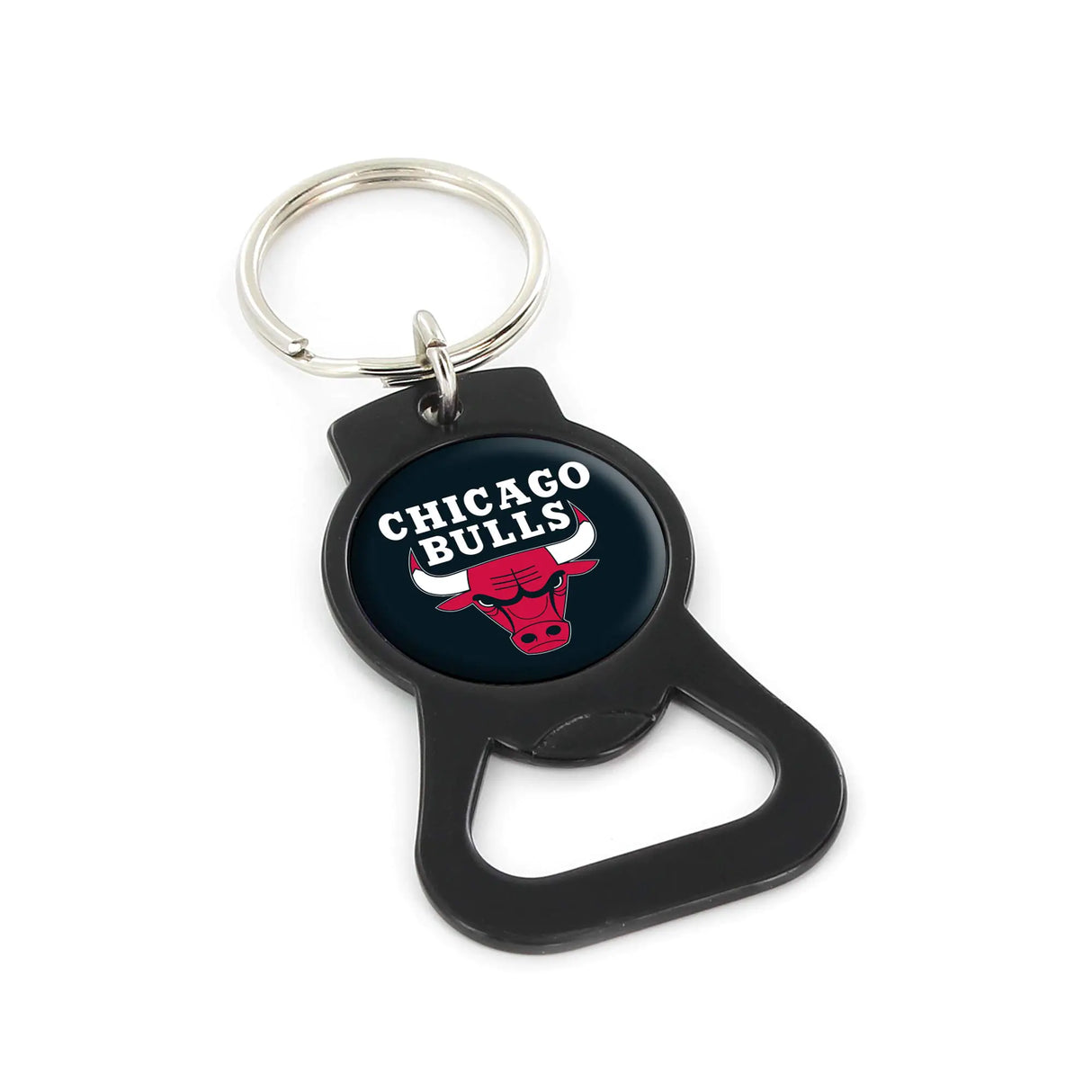 NBA Chicago Bulls Bottle Opener Keychain Black