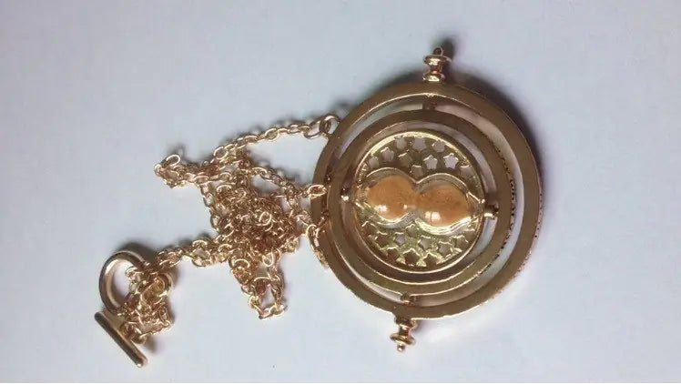 Harry Potter Hourglass Necklace - Time Turner Design