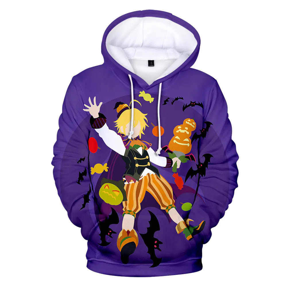 Unisex Hoodie with 3D Design - Seven Deadly Sins Theme