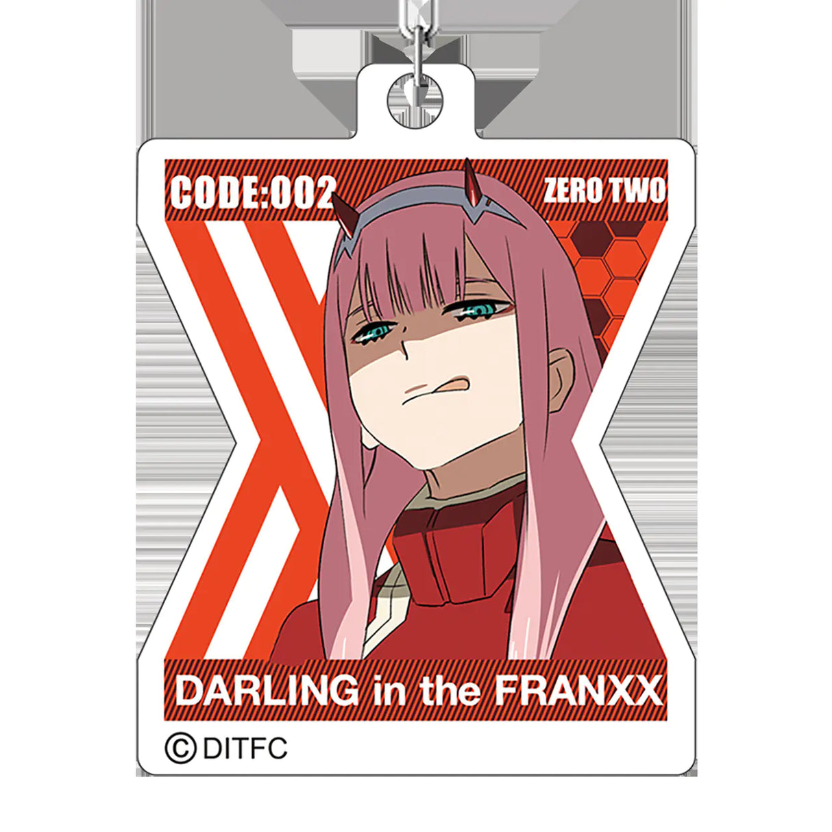 "Official DARLING in the FRANXX 02 Keychain"