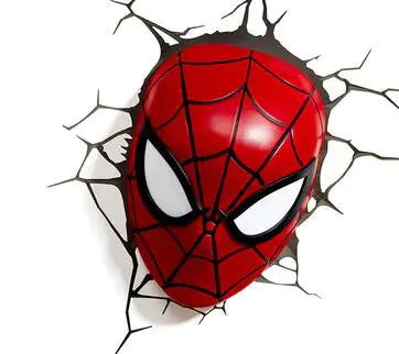 Marvel 3D Wall Light - Iron Man Mask & Thor's Hammer