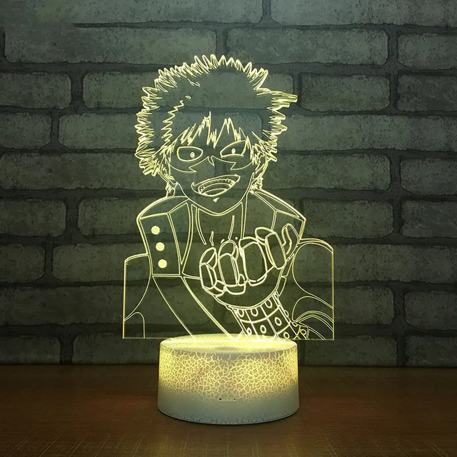 3D My Hero Academia Shoto Todoroki LED Night Light - My Anime Haven