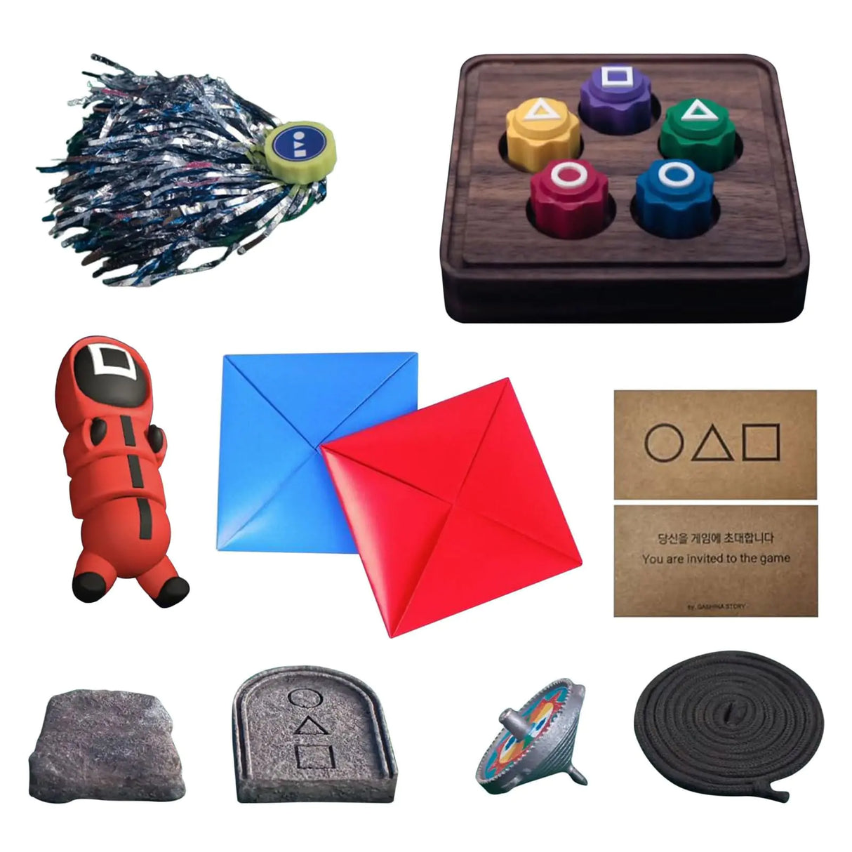 Gonggi Korean Game Korean Folk Game Set Korean Traditional Play Game Gonggi Stone Set Stone Catching Game Korean Folk Game (#02)