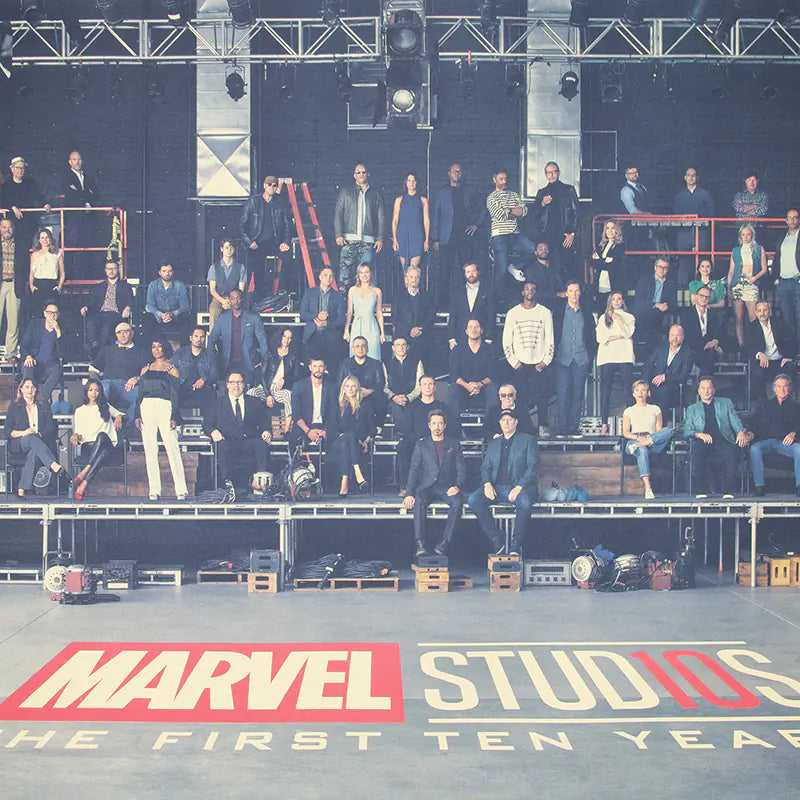 Marvel 10th Anniversary Actor Photo Kraft Paper Poster