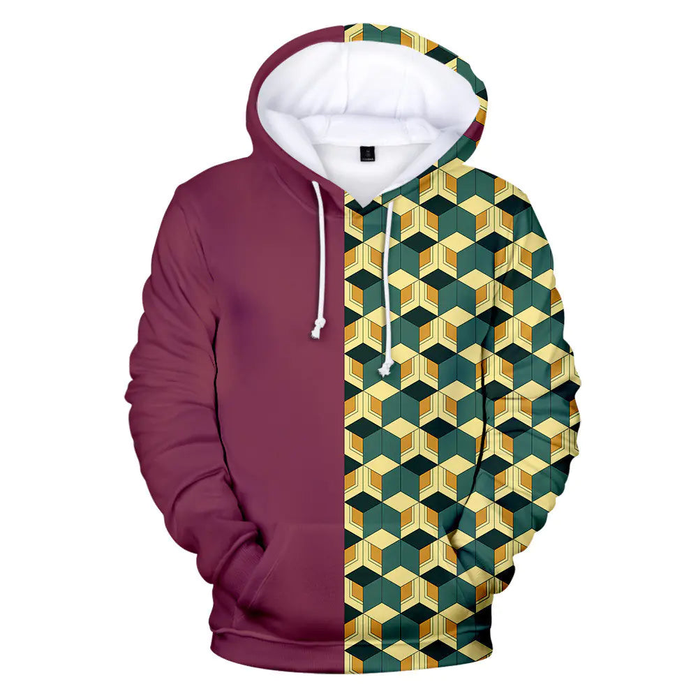 3D Demon Slayer Tanjiro Hoodie for Men and Women