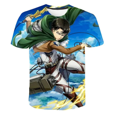Attack On Titan 3D Digital Print Graphic T-Shirt - My Anime Haven