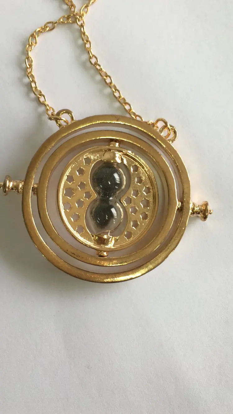 Harry Potter Hourglass Necklace - Time Turner Design