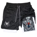 Marvel Spider-Man Venom Gym Shorts Men Fitness - My Anime Haven