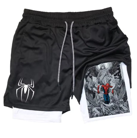 Marvel Spider-Man Venom Gym Shorts Men Fitness - My Anime Haven