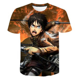 Attack On Titan 3D Digital Print Graphic T-Shirt