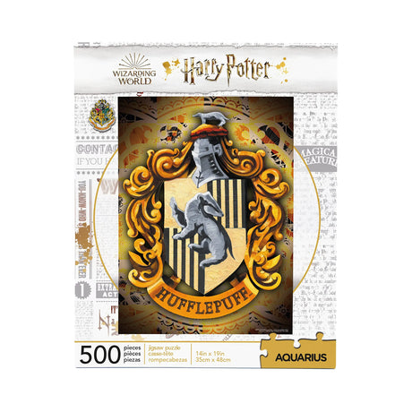AQUARIUS Harry Potter Puzzle Hufflepuff Crest (500 Piece Jigsaw Puzzle) - Officially Licensed Harry Potter Merchandise & Collectibles - Glare Free - Precision Fit - 14x19in - My Anime Haven