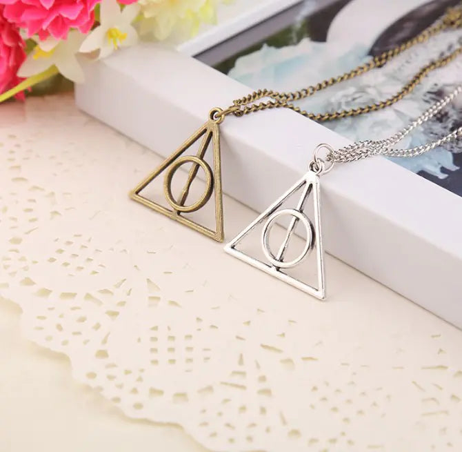Harry Potter Luna Deathly Hallows Triangle Necklace