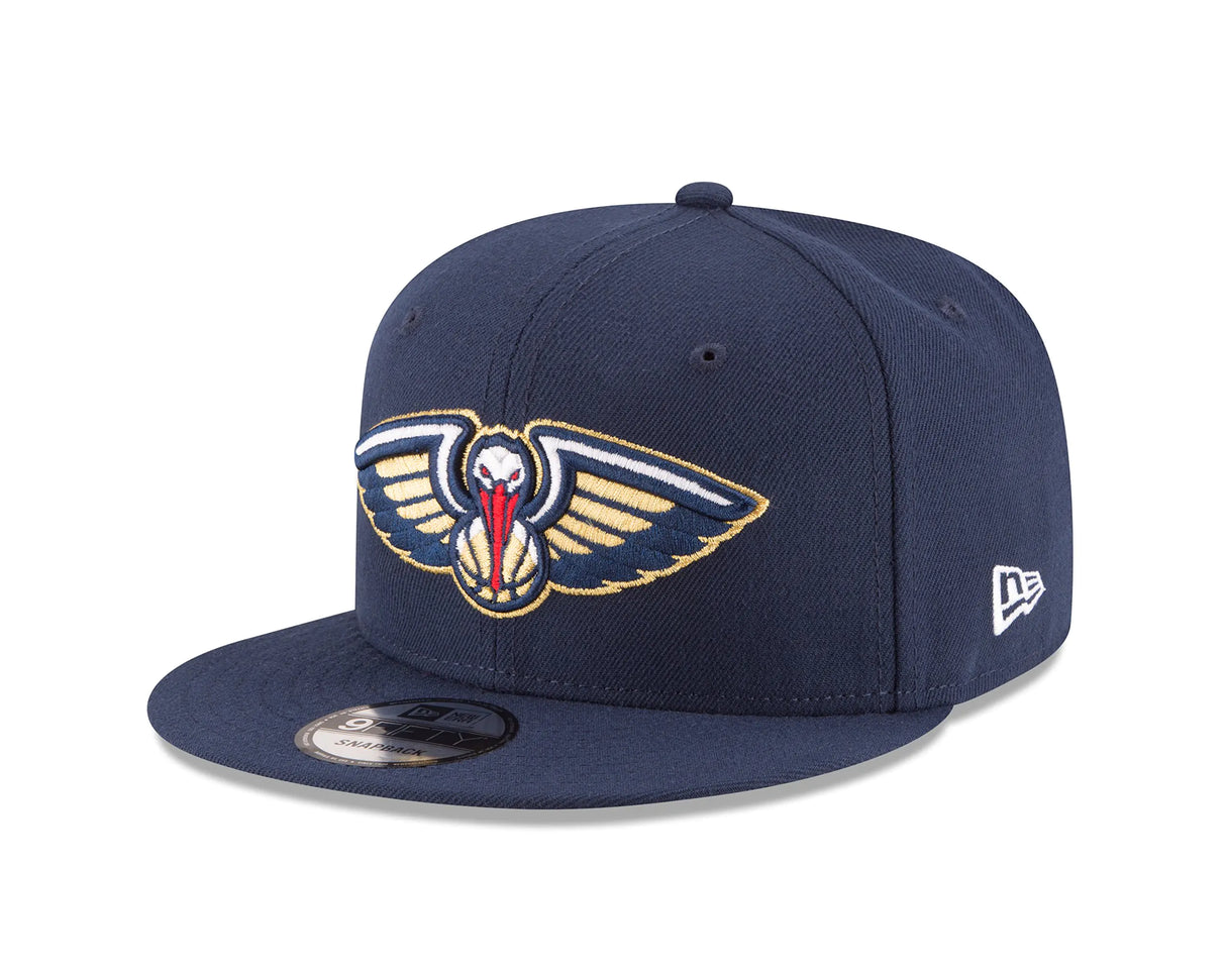 NBA New Orleans Pelicans Adult Men NBA 9Fifty Team Color Basic Snapback CapOSFANavy