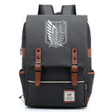 Attack on Titan Anime Backpack for Students, Unisex