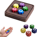 FYPHJKT Gonggi Korean Stone Catching Game Set5pcs Squid Gong Gi Classic Korean Pebbles Jackstone Toy (1 Set)